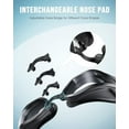 thumbnail image 5 of Swim Goggles, Unisex Adult Swimming Goggles Anti Fog Anti UV No Leakage Wide View for Men Women Youth, 5 of 5