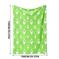 thumbnail image 4 of LEFXSMR Halloween Blanket Flannel Ghost Gnome Pumpkin Decor Holiday Fall Throw Blanket for Couch Bed Halloween Decorations, 27.56*39.37", 4 of 8