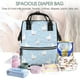 thumbnail image 5 of Easygdp Goose White Flowers para Bolsa de Bebé de Gran Capacidad con Múltiples Bolsillos, Bolsa de Pañales para Padres, Bolsa de Viaje Organizada y Elegante, 5 of 6