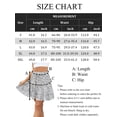 thumbnail image 6 of jinghuiyue Womens Ruffle Mini Skirt High Waisted Floral Print A-Line Casual Flowy Tiered Summer Skirts XL, 6 of 6