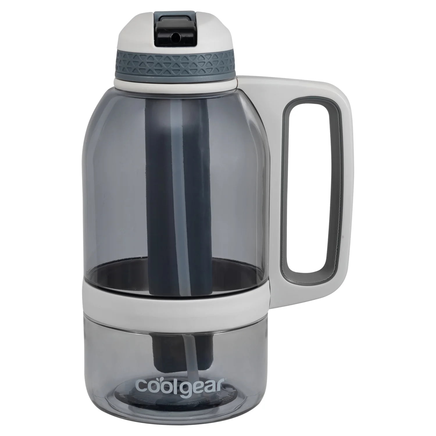 Cool Gear BPA Free 64 oz Smoke System Sports Tritan Water Bottle with Freezer Stick (2 Count)