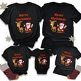 thumbnail image 3 of Christmas Deer Print Family Matching Cotton T-Shirts Short Sleeve for All Ages, 3 of 10