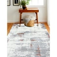 thumbnail image 2 of Bashian Rugs  Zekariah Ivory/Rust Transitional Area Rug 3'6" X 5'6" 4' x 6', 2 of 5
