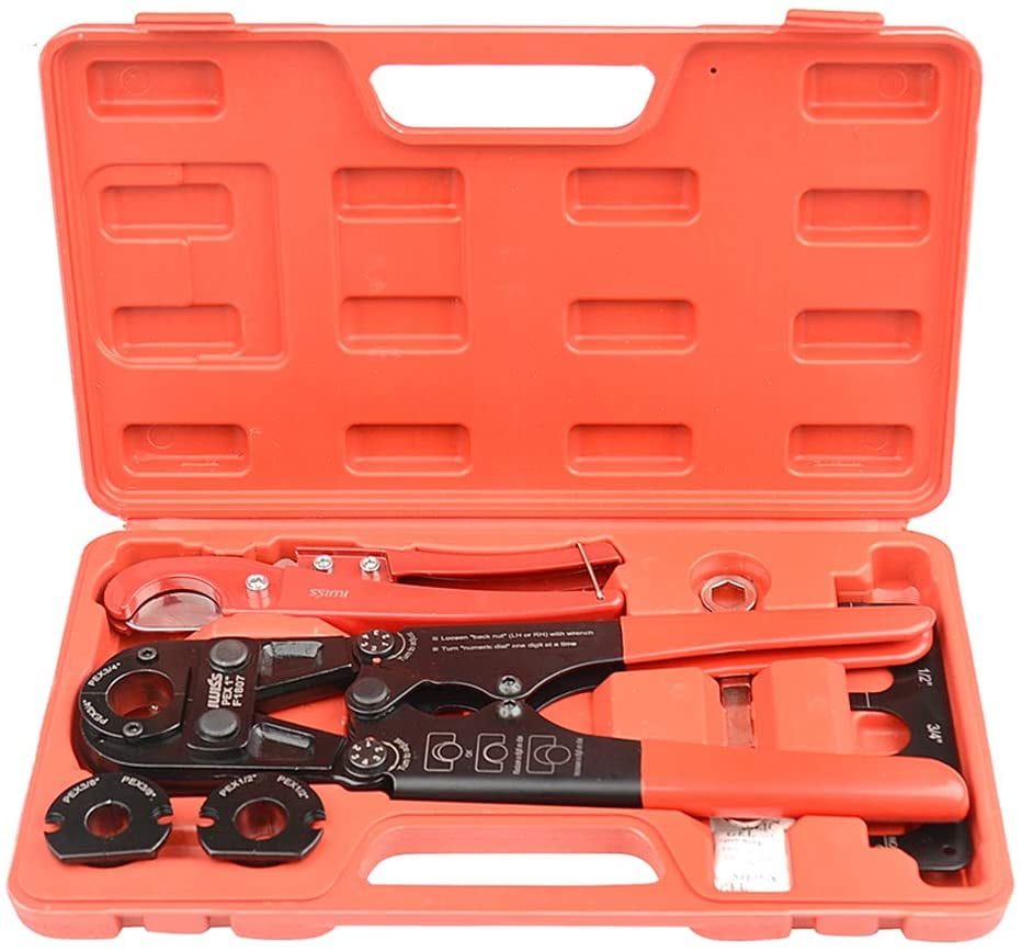Iwiss iws fas compact pex pipe crimping tool kit for f1807 3 8 1 2