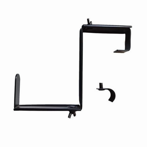 Living Accents 7035917 Steel Adjustable Plant Bracket, Black