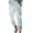 Light blue, variant on Mrat Petite Pants for Office Full Length Pants Fashion Ladies Casual Elastic Waist Print Loose Trousers Pants Mid-Rise Fit Skinny Denim