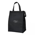 thumbnail image 1 of 5xCooler Lunch Box Bolsas De Almuerzo Estuche Aislado Reutilizable Adolescente Viaje L Negro, 1 of 8