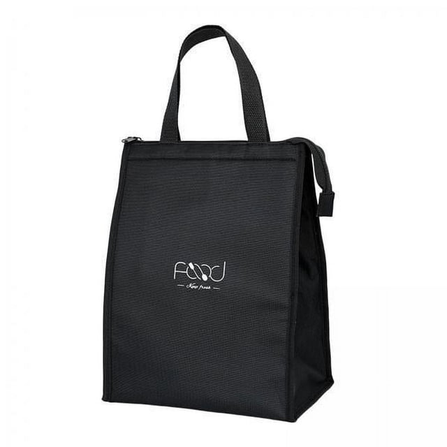 5xCooler Lunch Box Bolsas De Almuerzo Estuche Aislado Reutilizable Adolescente Viaje L Negro