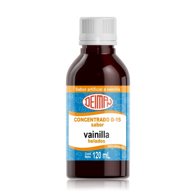 Saborizante Líquido Vainilla D-15 para Helados Aguas y Postres 120 Ml