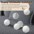 thumbnail image 6 of Teddy Fabric Floor Sofa Bed, Twin Size Convertible Folding Sleeper Sofa with 2 Pillows, No Assembly Required for Living Room, Guest Room, Apartment, Dark Gray, 6 of 8