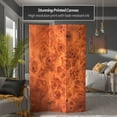thumbnail image 2 of Oriental Furniture 6 ft. Tall Burl Wood Pattern Canvas Room Divider - 3 Panel, 2 of 7