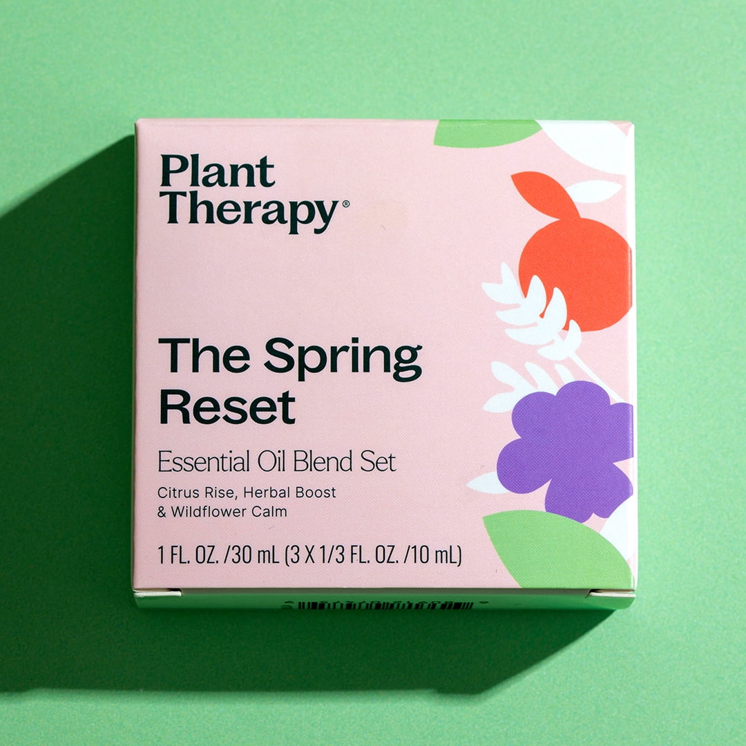 Plant Therapy The Spring Reset Essential Oil Blend 3 Set - Three Exclusive Spring-Focused Blends, Supports Relaxation, Clarity, and Refreshed Energy, Versatile Blends for Home, Work, Routines