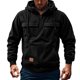 thumbnail image 1 of pstuiky camisas de manga larga para hombre, Suéter informal de moda para hombre, color liso, con capucha y manga larga top de hombre xl, 1 of 7