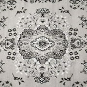Home Dynamix Premium Sakarya Traditional Medallion Area Rug, Grey/Ivory, 78x107