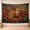 B, variant on XaaKee Room Tapestry, Gilded Botanical Fox, High-Quality Polyester Tapestry Wall Hanging, 60x40Inch