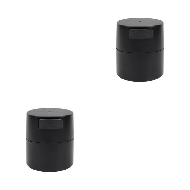 Contenedor de almacenamiento de pegamento para pestañas Naiovety 2piezas Negro