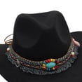 thumbnail image 3 of mgoYE Western Cowboy Hat for Kids Boys Girl Classic Roll Up Hat with Buckle Belt(Black,3-8 Years), 3 of 4