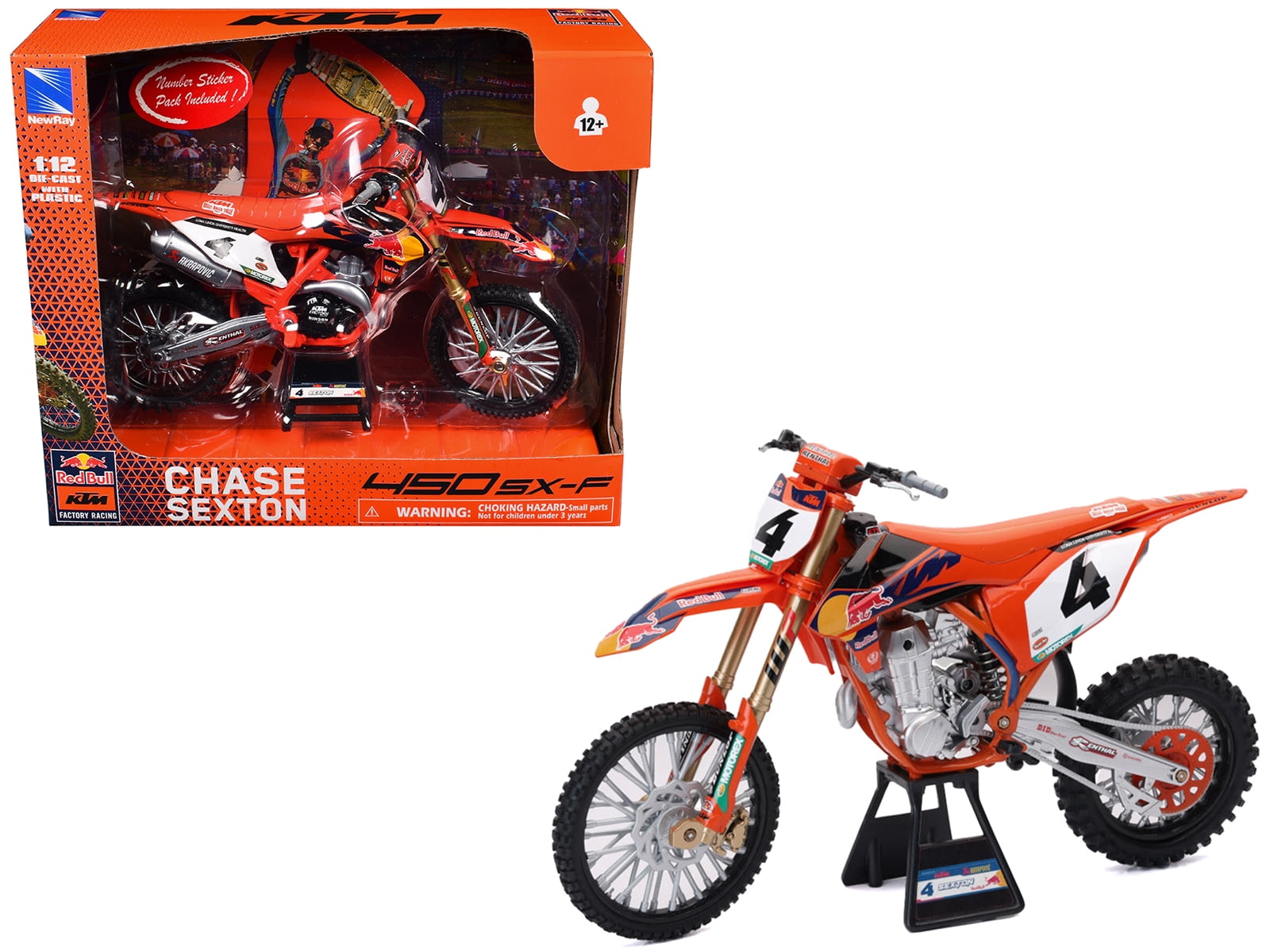 KTM レッドブルバイク 1/12 スケール Amazon.com: KTM 1:12 Scale DIE CAST NewRay Red Bull KTM