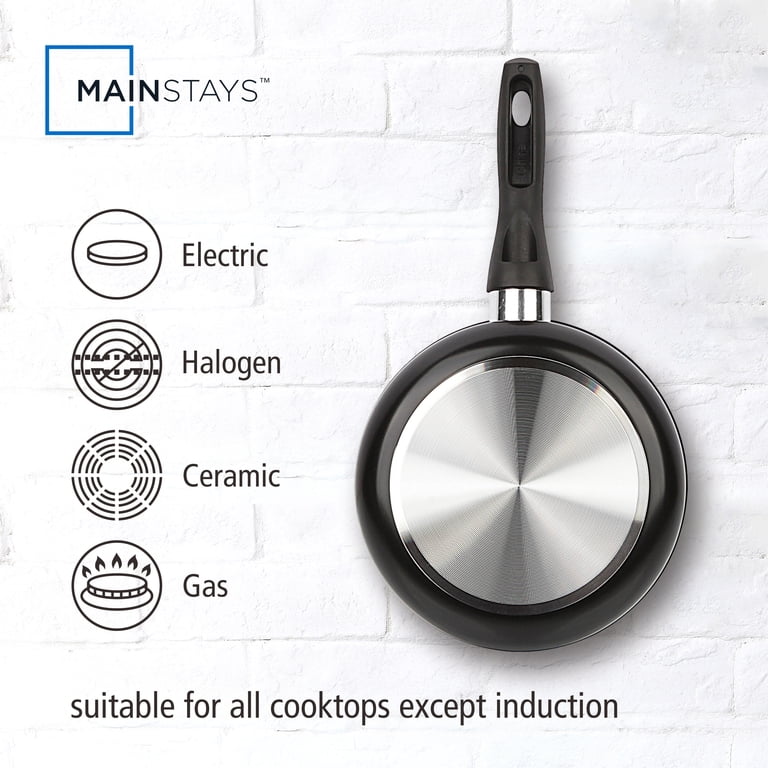 Mainstays 2-Quart Non-Stick Aluminum Saucepan, Black photo 4