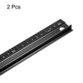 thumbnail image 3 of Unique Bargains Aluminum Alloy Straight Ruler with Anti Slip, 60cm, Black, 2 Count, 3 of 6