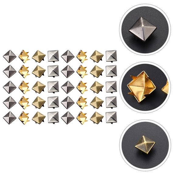 KAKOWELY Stud Rivet Golden 400Pcs 0.2X0.2In