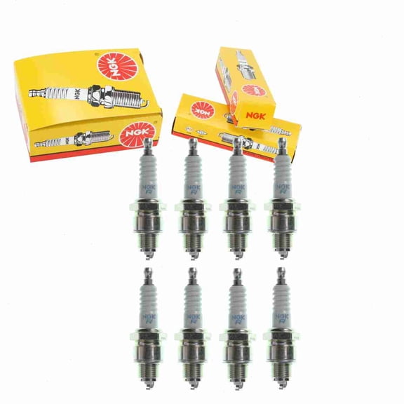 8 pc NGK 3725 Standard Spark Plugs for 09482-00523 4183 4188 6058 90793-20141 94701-00280 98076-58717 98076-58747 E8RTC E8TC NR12YC W24FPR W24FPR-U10 W24FPRL Ignition Wire Secondary