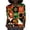 ☃201-Multicolor, variant on Xuyuer Black History Shirts for Women I Am Black History Month Shirt Round Neck Graphic African American 3/4 Sleeve Tee Tops