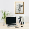 thumbnail image 5 of WFSposter Black and White Framed Canvas Print Bathroom Decor Wall Art Highland Cow Bathroom Wall Art,12x16In, 5 of 5