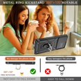 thumbnail image 6 of for Samsung Galaxy S20 FE Case with HD Screen Protector, Build in Ring Stand [Military Grade] Protective Case for Galaxy S20 FE 5G Case,Black, 6 of 7