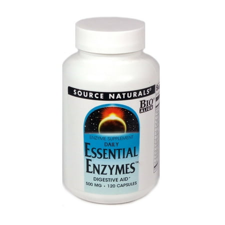 - Source Naturals Daily Essential Enzymes 500 mg - 120 Capsules