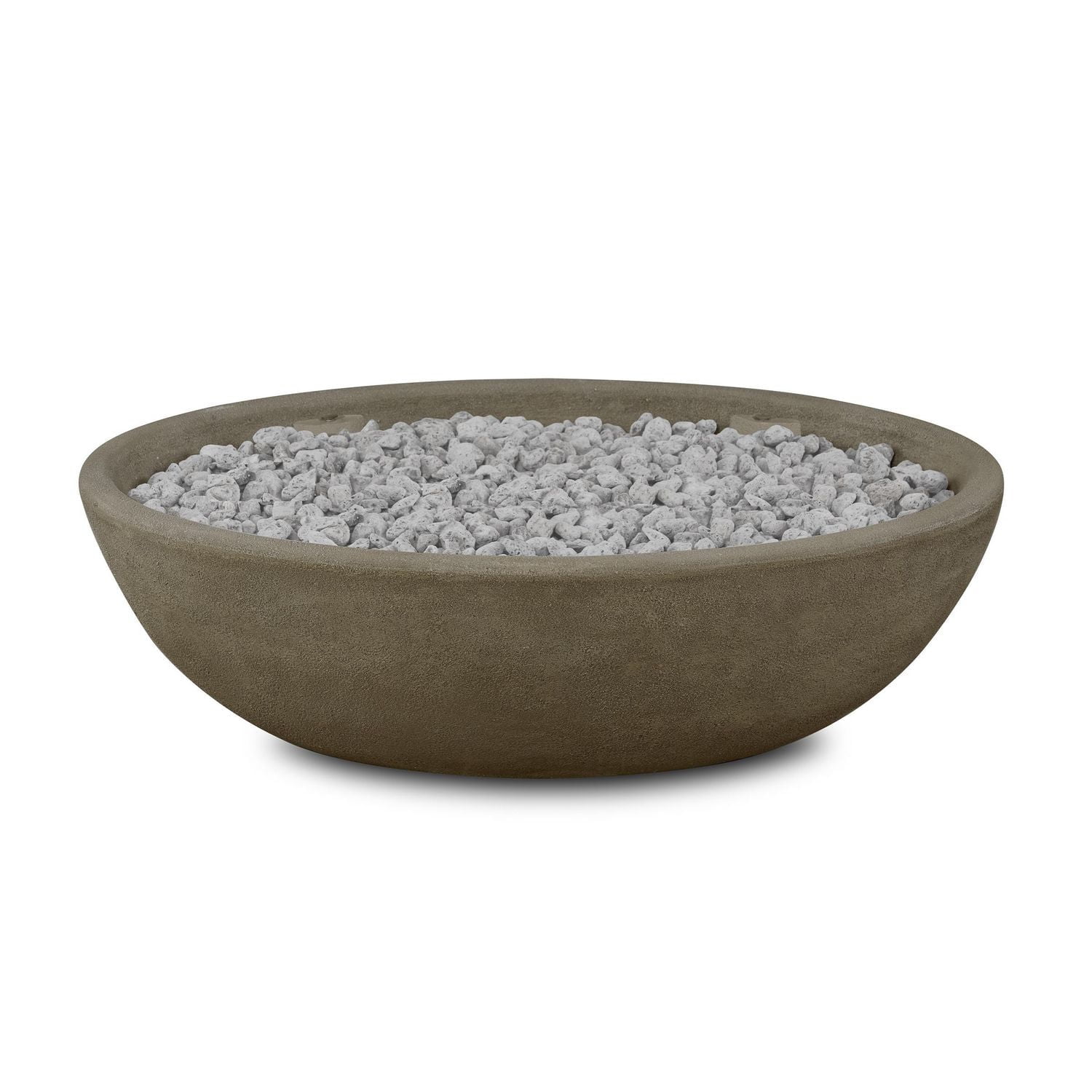 Real Flame Riverside 48" Oval Concrete Propane Fire Pit in Glacier Gray