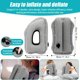 thumbnail image 2 of DEKAXID - Almohada de viaje inflable patentada (1 unidad) con soporte para cuello y cabeza para vuelos de larga distancia, coches, autobuses, trenes y siestas en la oficina: accesorio de viaje cómodo, 2 of 5