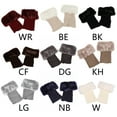 thumbnail image 3 of Yokua 1 Pair Winter Warm Furry Boot Cuffs for Women Ribbed Knitted Boot Topper Socks, 3 of 19