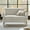 Stripe, variant on 50" Farmhouse Loveseat Sofa with Slope Arms and Solid Wood Bobbin Legs for Living Room, Stripe