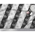 thumbnail image 3 of Soimoi polyester Crepe Fabric Damask Ethnic Printed Craft Fabric by the Yard 42 Inch Wide, 3 of 3