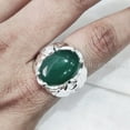 thumbnail image 3 of Green Onyx Mans Ring, Natural Green Onyx, December Birthstone, Silver Jewelry, 925 Silver Ring, Birthday Gift, Heavy Mens Ring, Arabic Design, Ottoman Style Ring, Christmas, Turkey Mens Signet Ring, 3 of 4