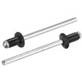 thumbnail image 1 of Unique Bargains Rivets Aveugles Tête Ronde Plate en Aluminium de 3,2 Mm x 5 Mm, Pack de 200 Noir, 1 of 5