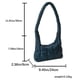 thumbnail image 4 of Bolso para axila para mujer, gran capacidad, Color sólido, Bolso de trabajo para niñas y mujeres (verde), 4 of 8