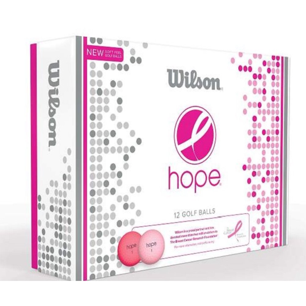 Wilson Hope Golf Balls, Pink, 12 Pack