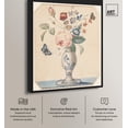 thumbnail image 2 of Vase with flowers 1850 Canvas Vintage Botanical by Art Remedy, Black Frame, 16 x 20, 2 of 7