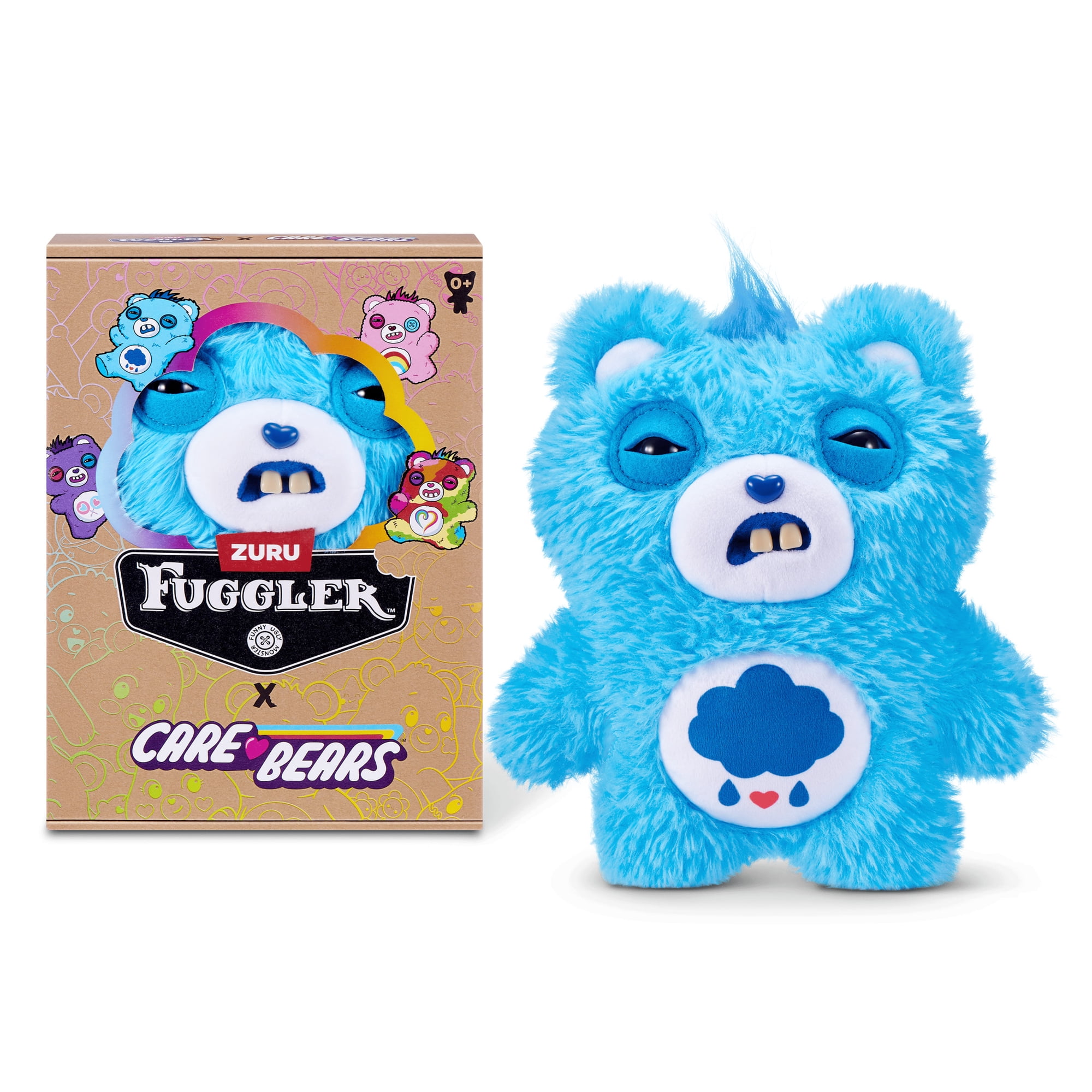 Fuggler Care Bears 9 inch (Grumpy Bear), Funny Ugly Monster Stuffed Animal Toy by ZURU