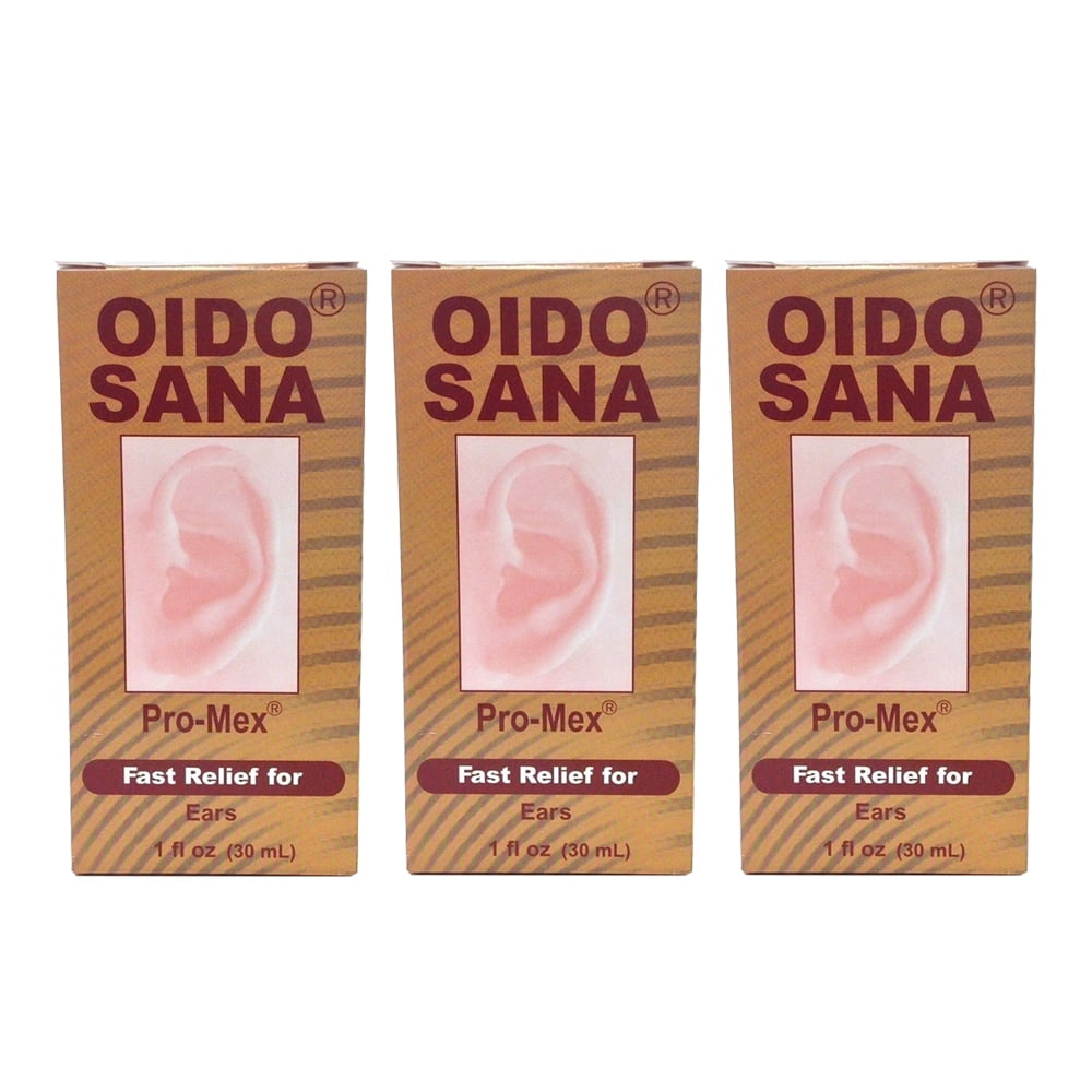 Promex Oido Sana. Ear Drying Solution. 1 fl.oz. Pack of 3