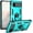 Teal, variant on REQO Designed for Google Pixel 6 Case with HD Screen Protectors, Military-Grade Metal Ring Holder Kickstand 15ft Drop Tested Shockproof Cover Case for Pixel 6 Red