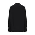 thumbnail image 6 of Tawop Shirts for Women Womens Tee Shirts Round Neck Long Sleeve Button Drop Shoulder Black L(Us:8), 6 of 6