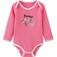 thumbnail image 4 of WIBACKER 0-12M 100% Cotton Baby Boys 3-pack Unicorn Long Sleeve Variety Onesies Snap Bodysuits, 4 of 15
