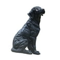 thumbnail image 1 of Figura de perro para jardín, decoración creativa de resina para el patio, estante para la sala de estar. Negro, 1 of 8