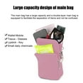 thumbnail image 6 of Bxaolu Small Sling Bag for Men and Women with 3 Pockets, Multipurpose&nbsp;Backpack Crossbody Chest Bag Casual Travel Bag for Hiking, Pink, 6 of 9