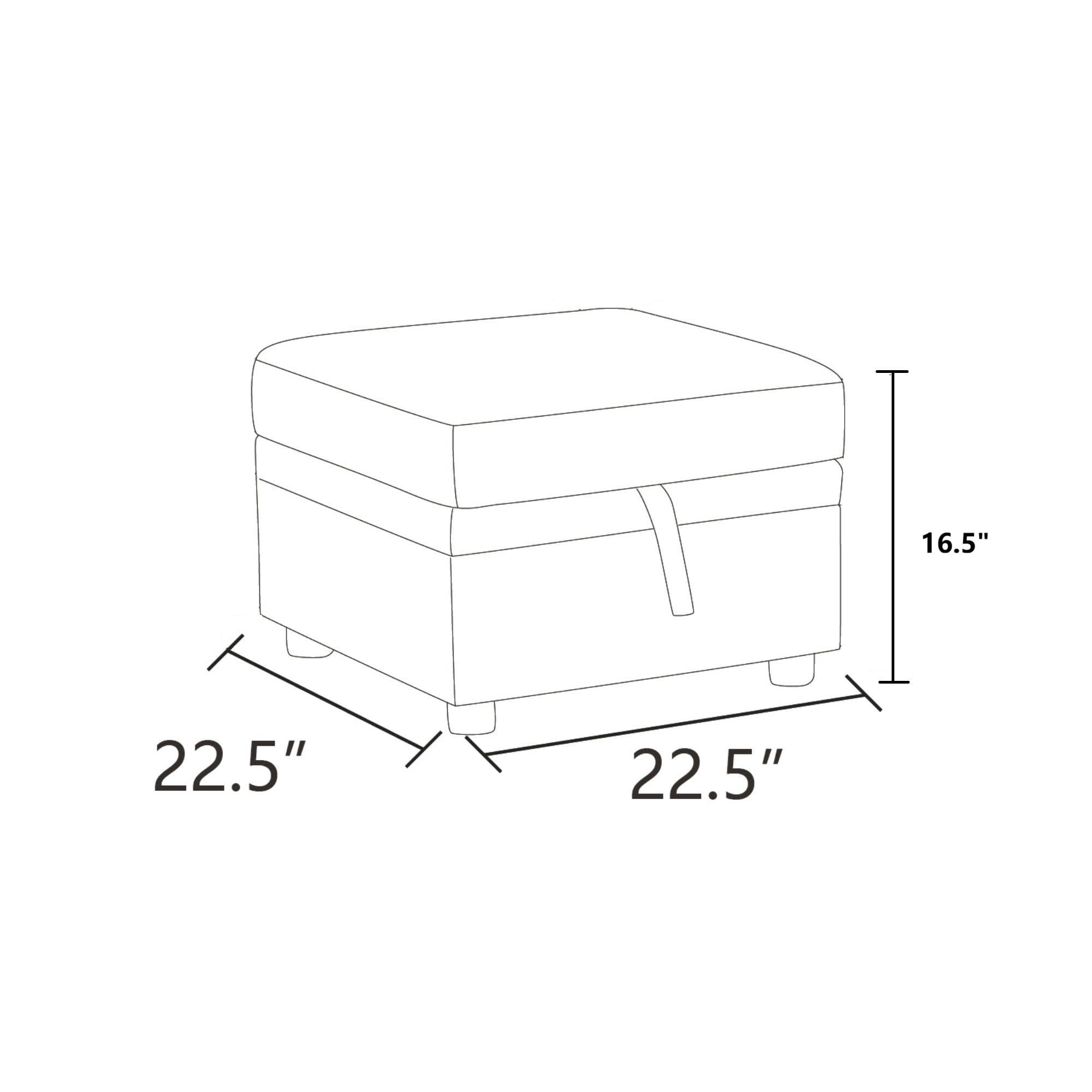 MAYEERTY Sofa Ottoman Footrest with Storage, Multi-Variant Foot Stool for Home, Bedroom, Living Room