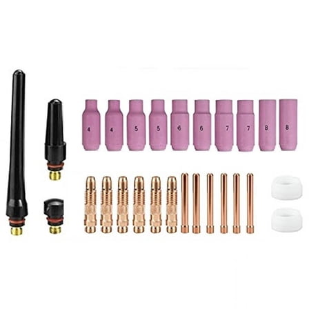 27Pcs for TIG Welding Torch Accessories Kit for WP17 Torch Welding Consumables