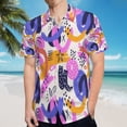 thumbnail image 5 of High Quality Hawaiian Shirts for Men Short Sleeve Aloha Beach Shirt Floral Summer Casual Button Down Shirts Blouses DKWGBX, 5 of 7